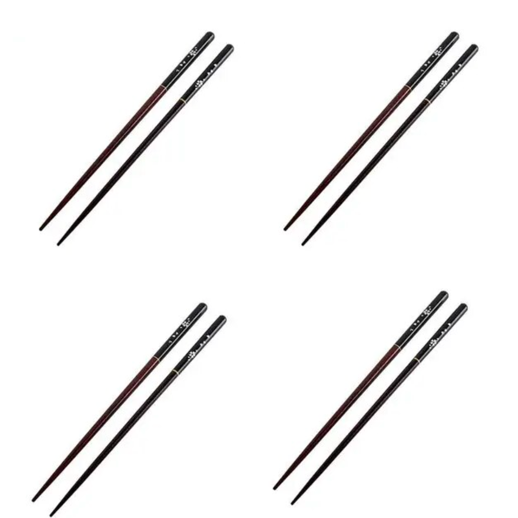 4 Wooden Chopsticks Kasugai ( 4 colors)