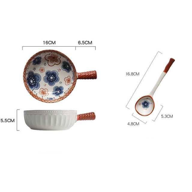 Tazón de salsa y cuchara Honshū