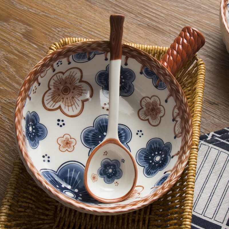 Tazón de salsa y cuchara Honshū