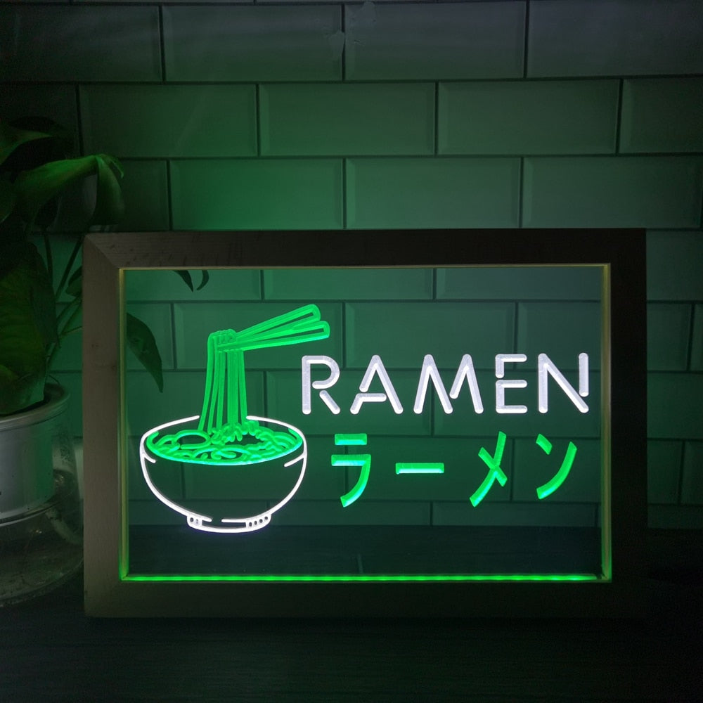 Lámpara de neón de Fideos Ramen