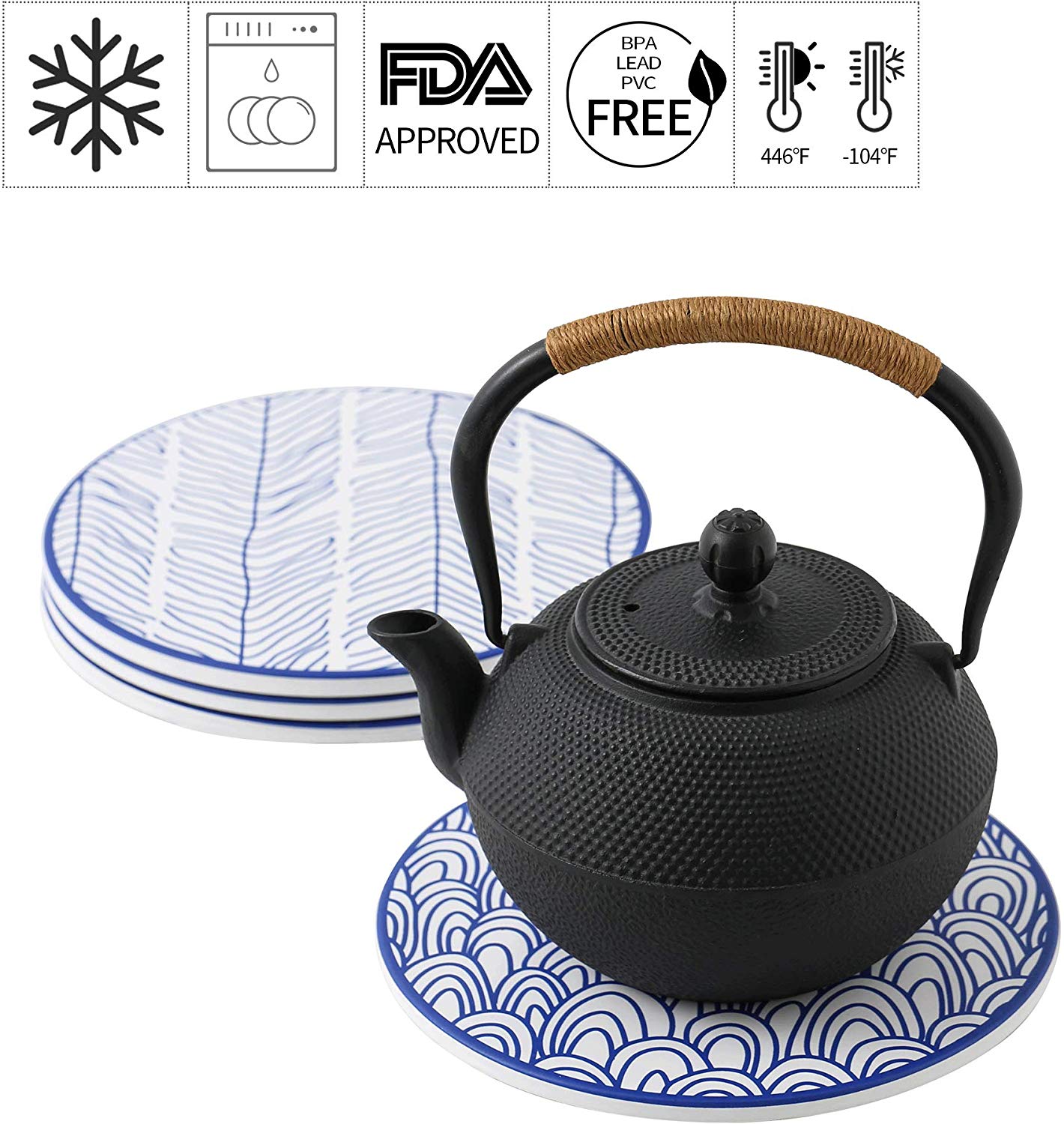 4 Almohadillas de Mesa Shimbashi