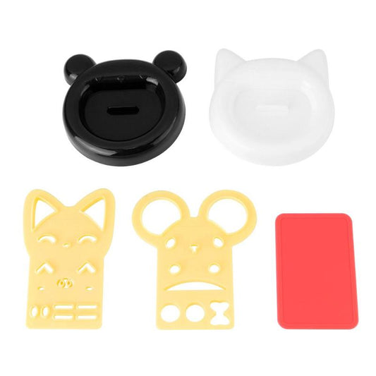 Bear and Cat Rice Mold Daimon
