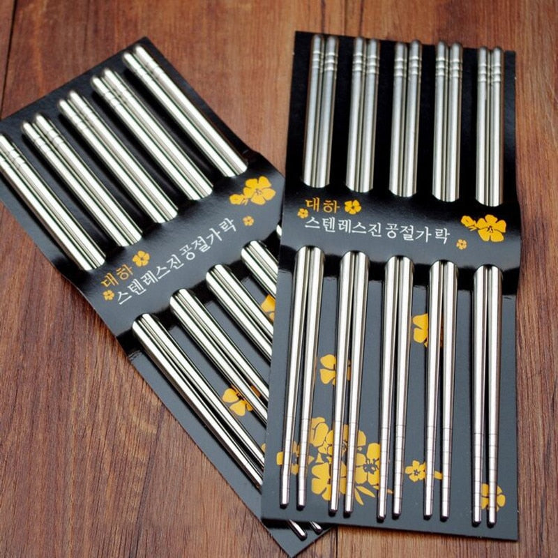 5 Pares de Palillos Metálicos Stellata (3 Modelos)