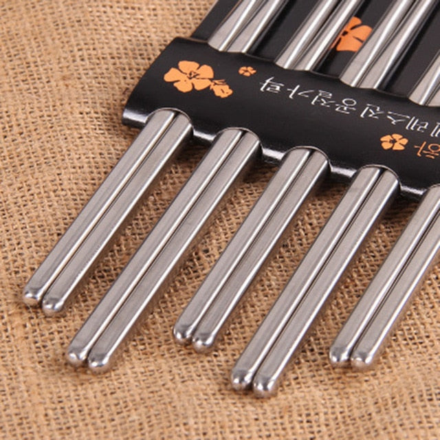 5 Pares de Palillos Metálicos Stellata (3 Modelos)