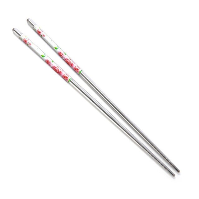 5 pares de Metal Chopsticks Koshigaya