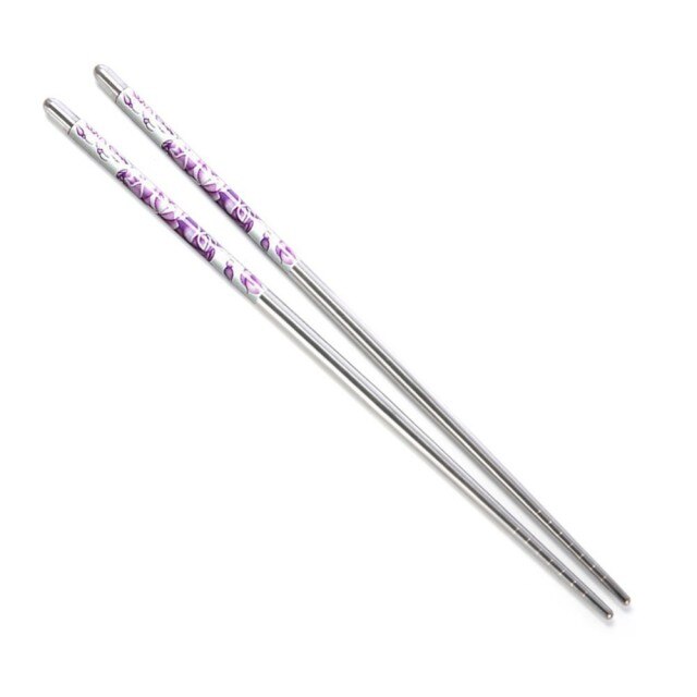 5 pares de Metal Chopsticks Koshigaya