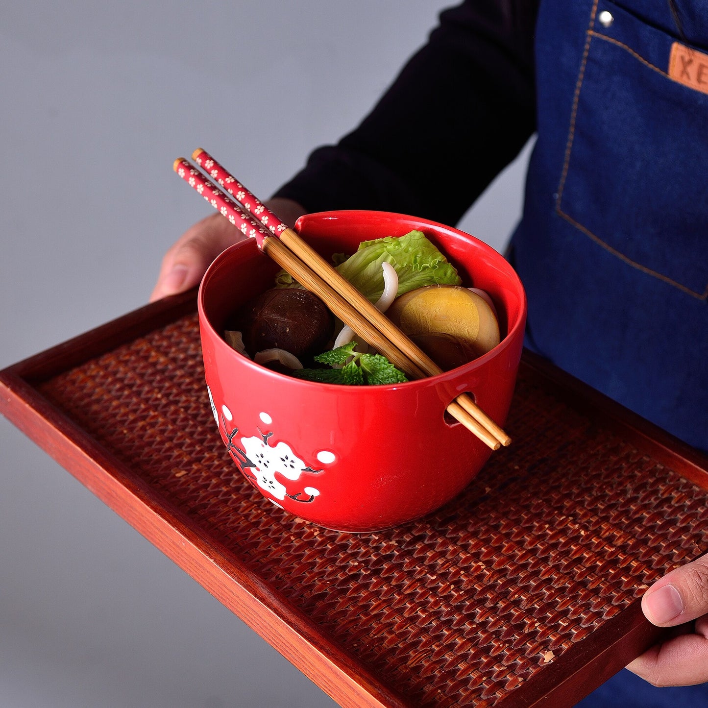 Cuencos de Arroz y Palillos Chinos Kazumi