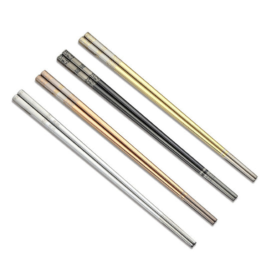 1 Pairs of Metal Chopsticks Shirasawanum (4 Colors)