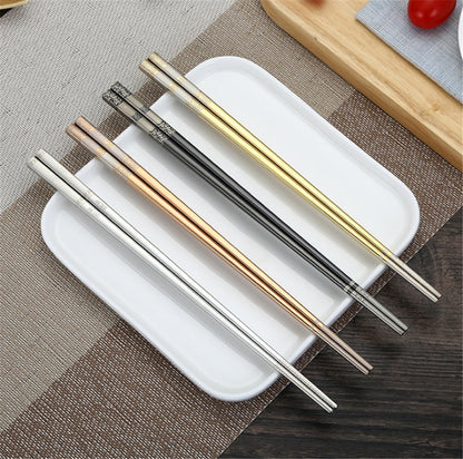 1 Pairs of Metal Chopsticks Shirasawanum (4 Colors)