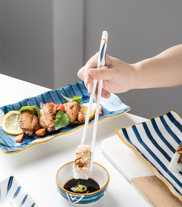 Juego de 5 Pares de Palillos Koraiensis (4 Colores)