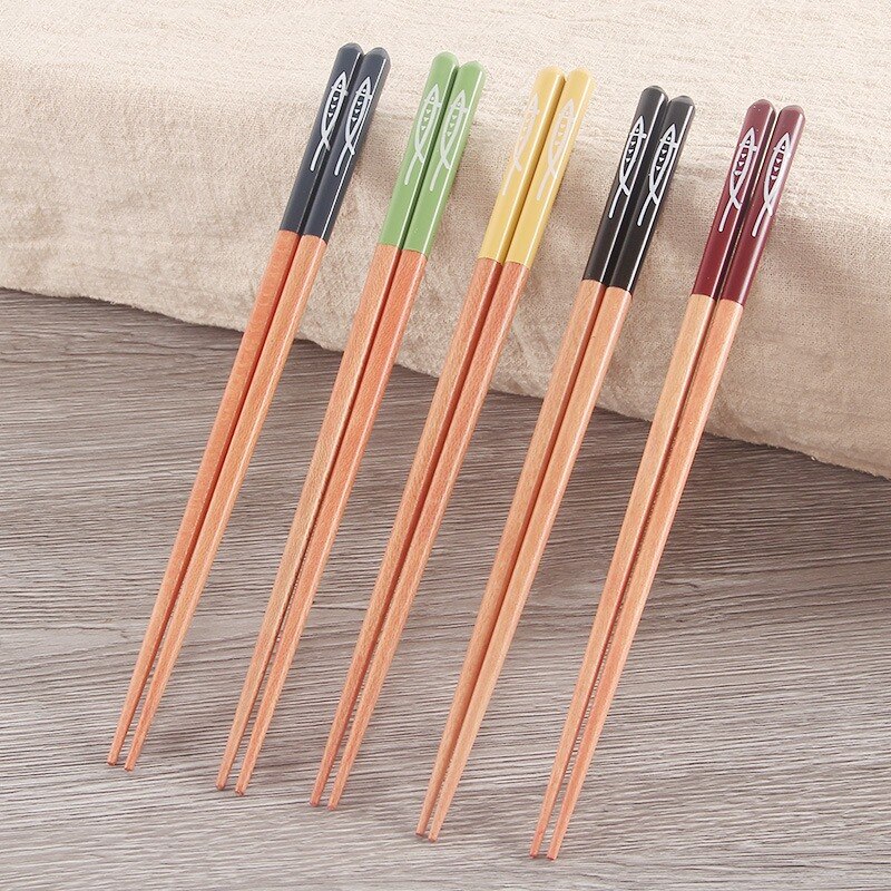 Juego de 5 o 10 Pares de Palillos Aliena (6 Colores)