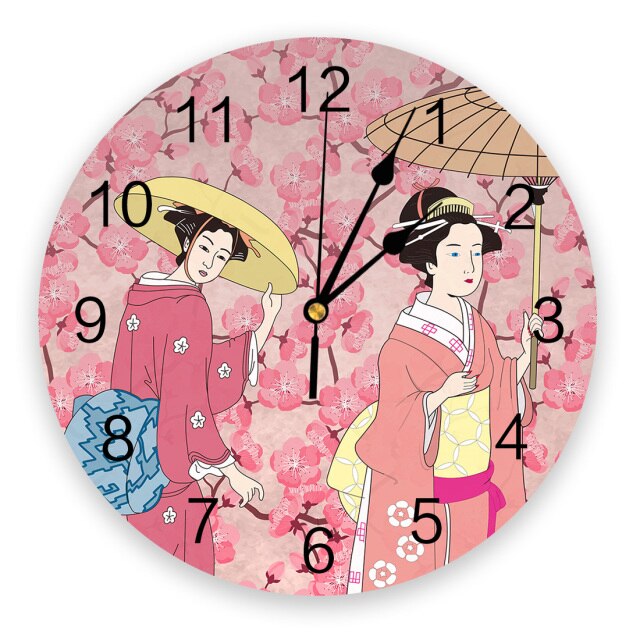 Wall Geisha Clock Oshin (20 Models)