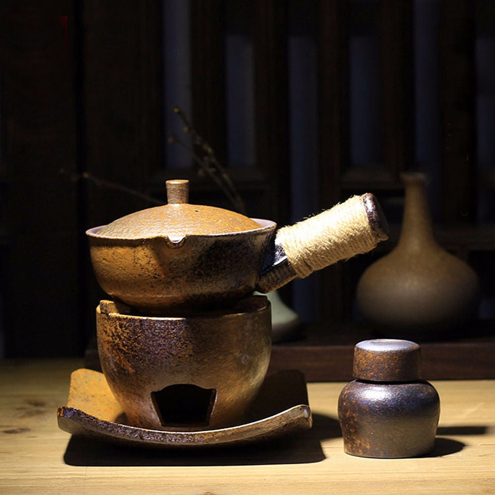 Teapot with Warm Teapot Stove Miyabei