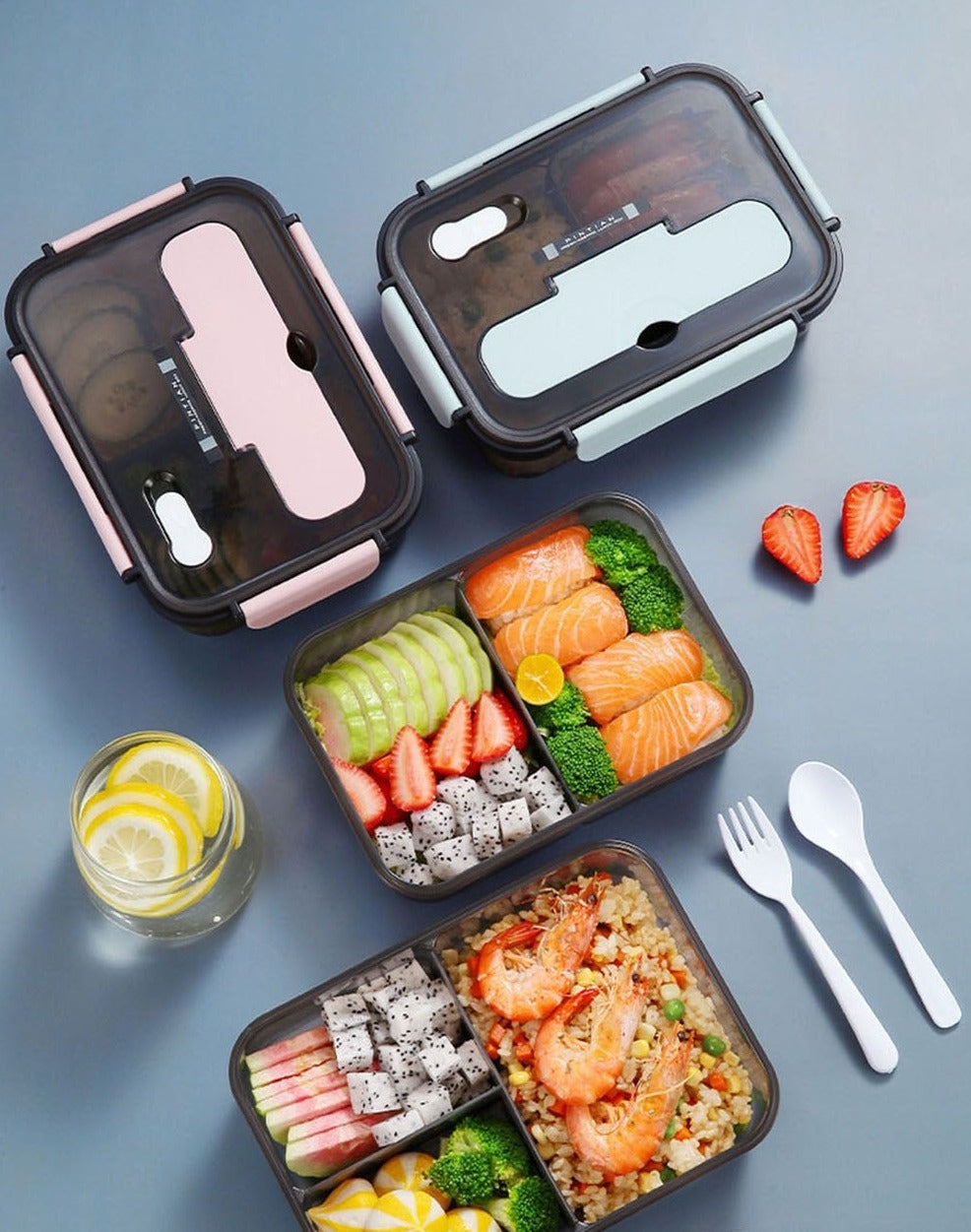 Caja Bento Ganbaru (3 Colores y 2 Tamaños)