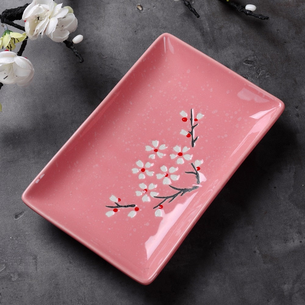 Juego de Platos, Cuencos para Salsa y Palillos para Sushi Keiko