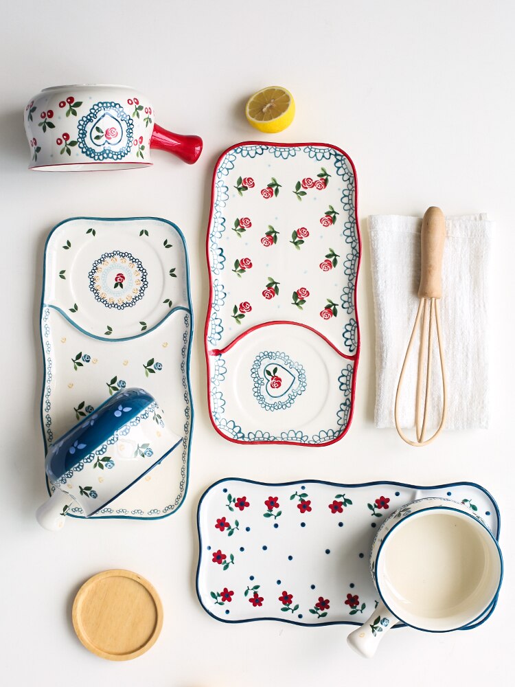 Plate with Sauce Bowl Naka (3 Colors)