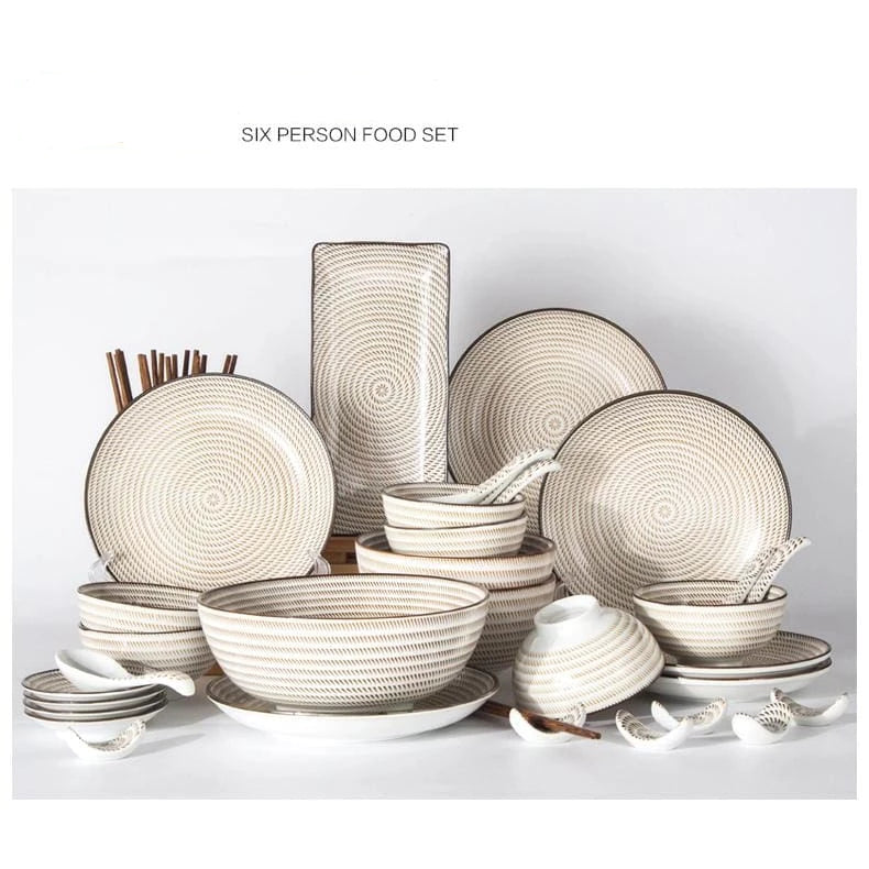 Tableware for six people Kiyoshi - a
