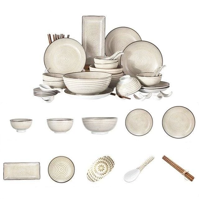 Tableware for 6 people Kiyoshi