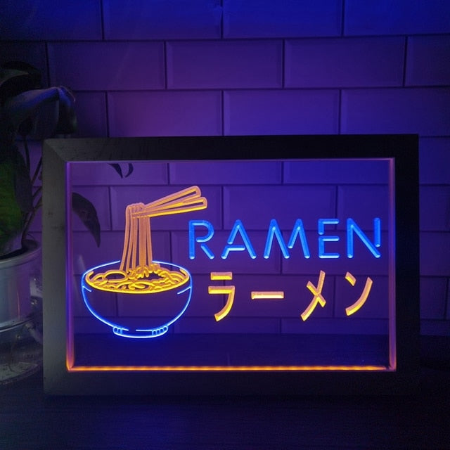 Lámpara de neón de Fideos Ramen