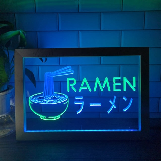 Lámpara de neón de Fideos Ramen