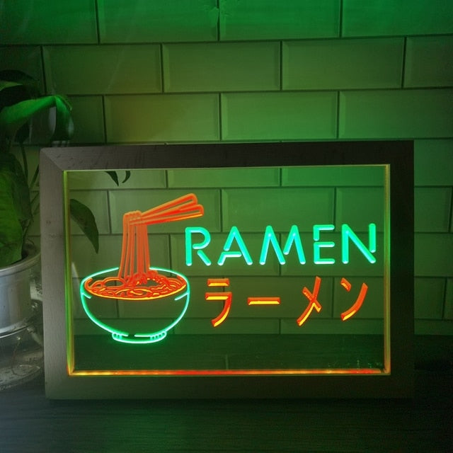 Lámpara de neón de Fideos Ramen