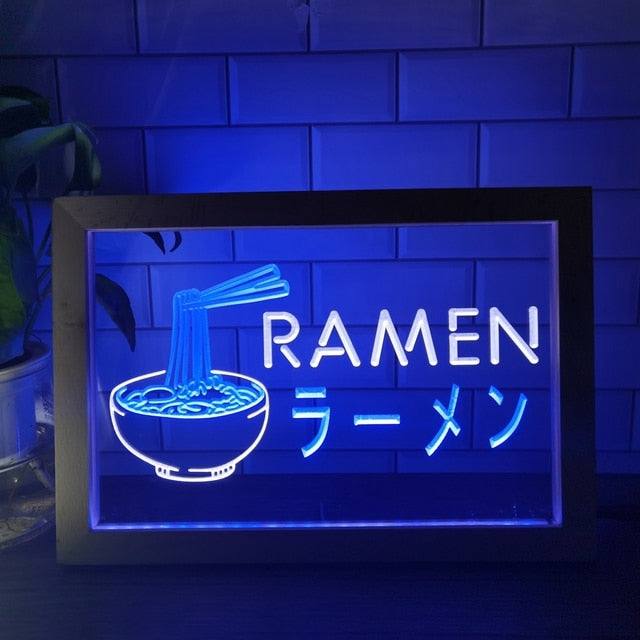 Lámpara de neón de Fideos Ramen