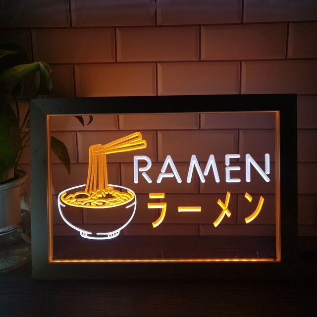 Lámpara de neón de Fideos Ramen
