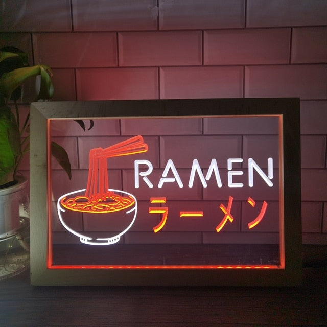 Lámpara de neón de Fideos Ramen
