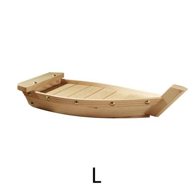 Wooden Boat Katsushika - L - Sushi Boat