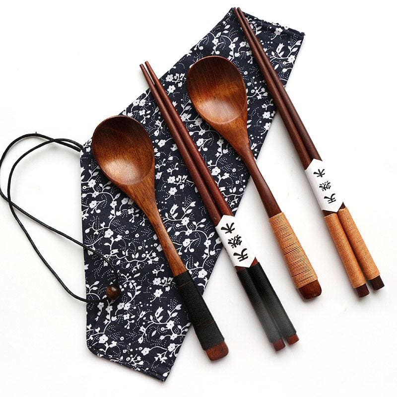 Wooden Chopsticks and Spoon Kita - Chopsticks