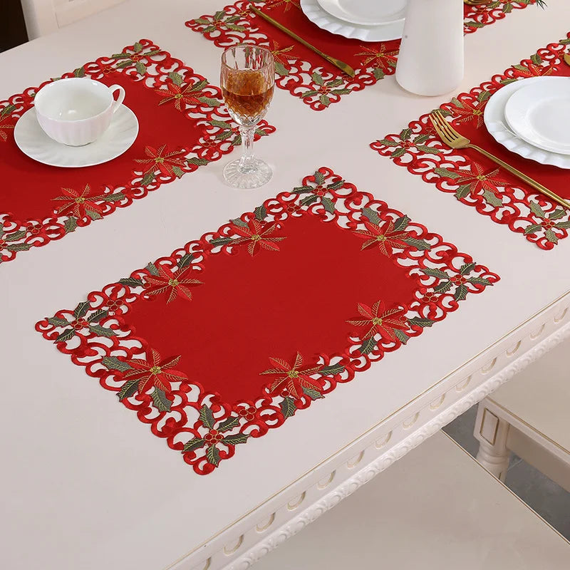 Placemat Red Christmas