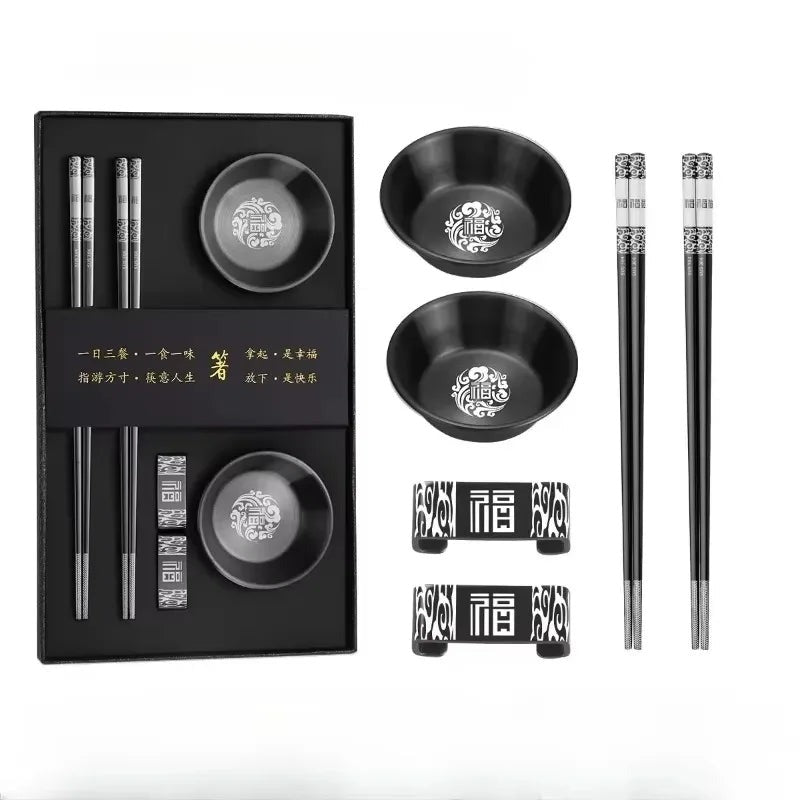 Set Regalo de Palillos de Acero Inoxidable Akashi (9 Modelos)