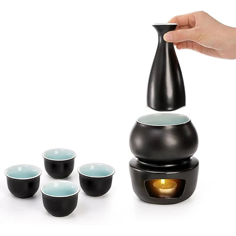 Set de Sake con Calentador Gero (10 Colores)