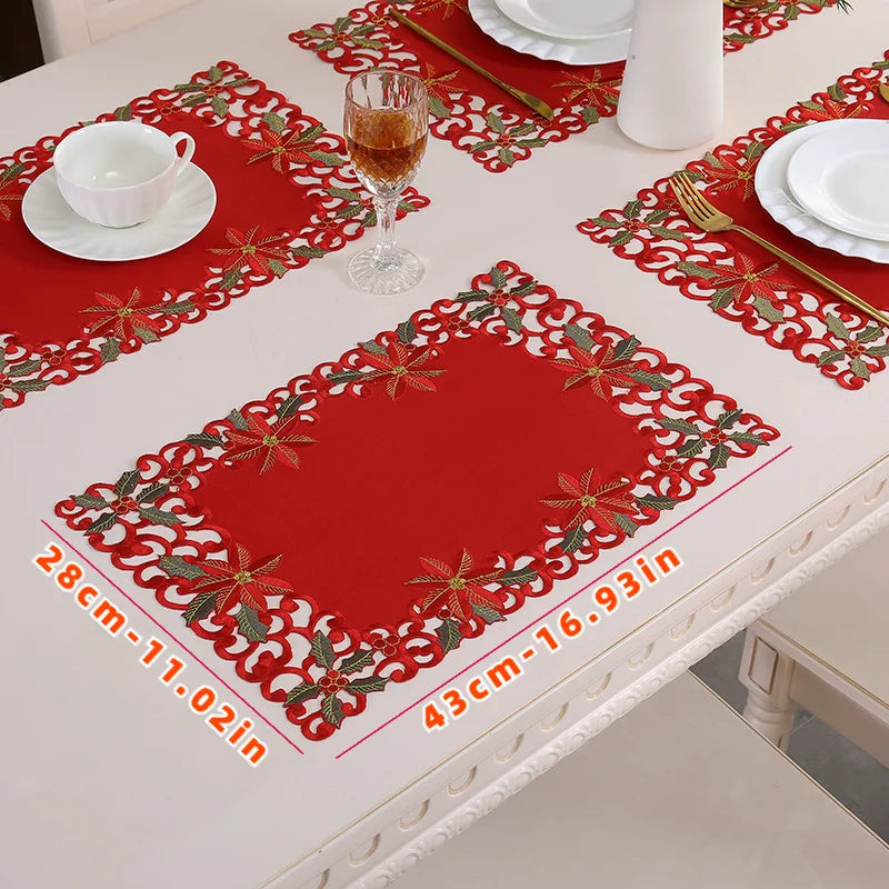 Placemat Red Christmas