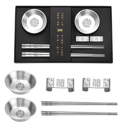 Set Regalo de Palillos de Acero Inoxidable Akashi (9 Modelos)