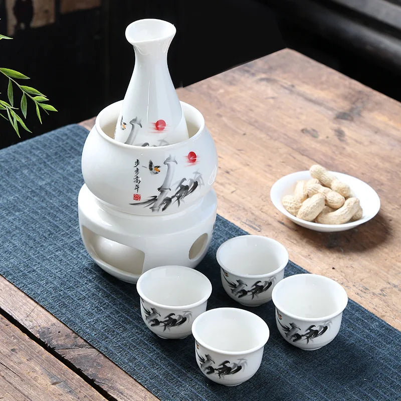Set de Sake con Calentador Gero (10 Colores)