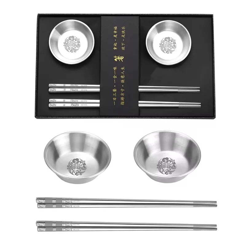 Set Regalo de Palillos de Acero Inoxidable Akashi (9 Modelos)