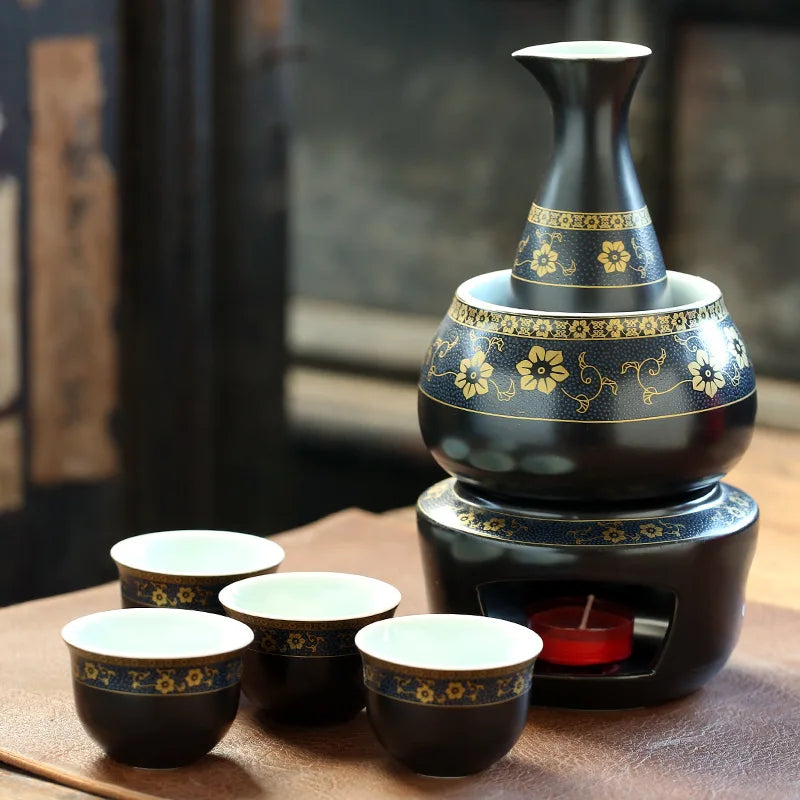 Set de Sake con Calentador Gero (10 Colores)
