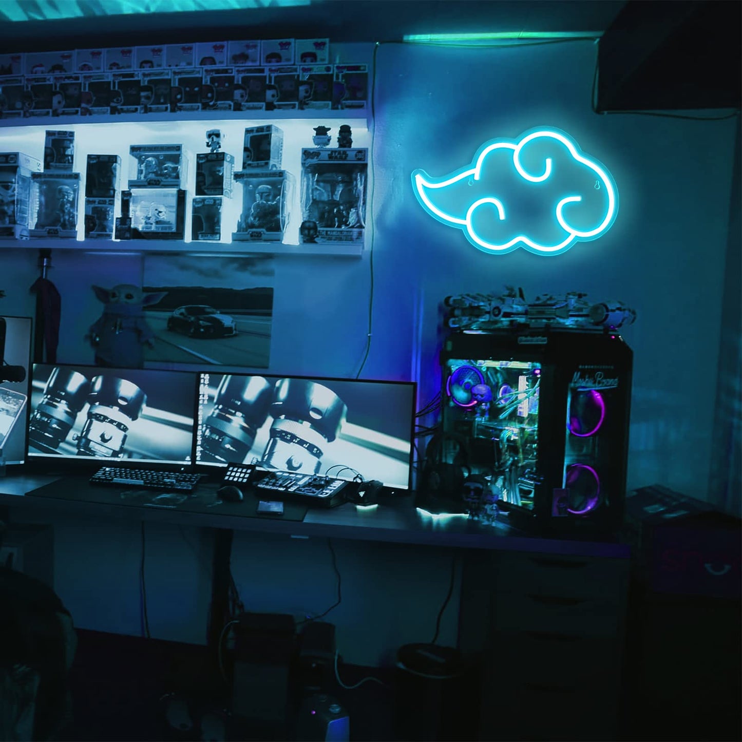 Cloud Anime Neon Light