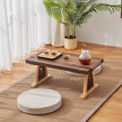 Japanese Coffee Tatami Tea Table Modern Mini Zen Simple Household Desk Suitable for Living Room, Rest Room and Office Tea Table