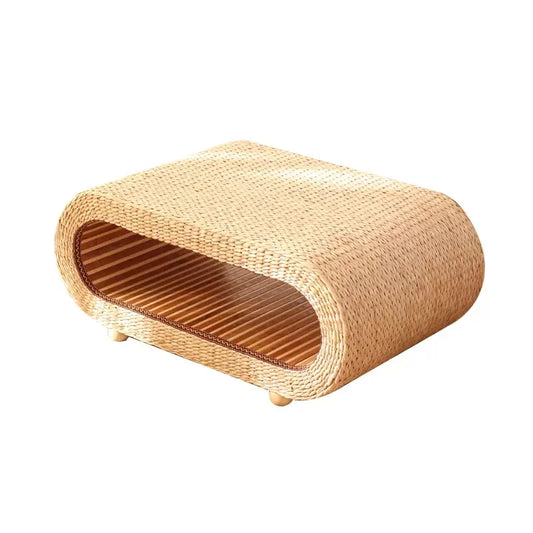 Mesa de Té de Ratán japonesa