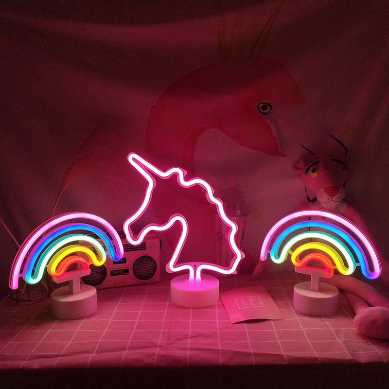 Luz de Neón de Arco Iris