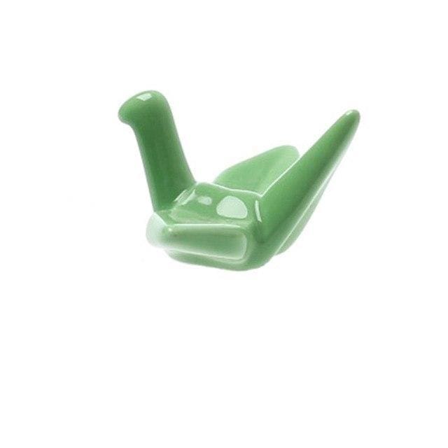 4 Chopstick Holders Origami Green - Chopstick Holders