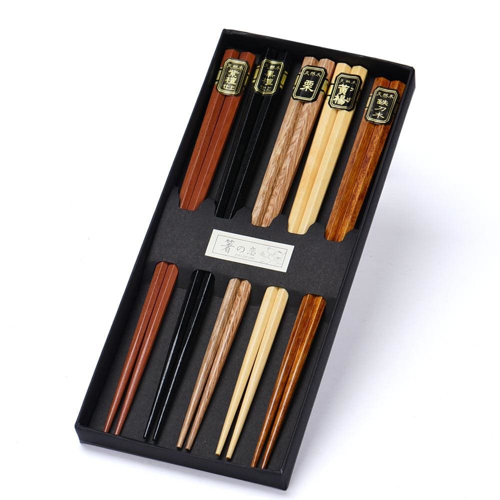 5 Wooden Chopsticks Akita - Chopsticks