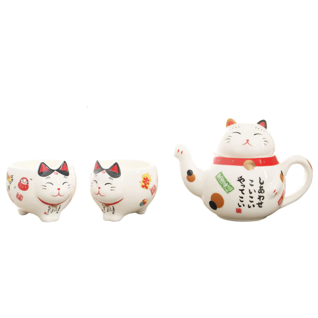Lucky Cat Tea Set Aino