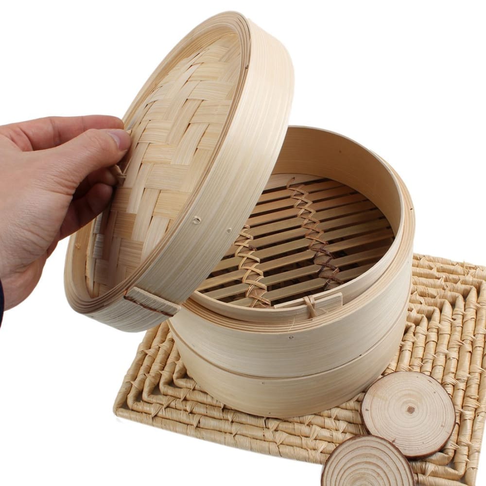 Cedar & bamboo steamer basket