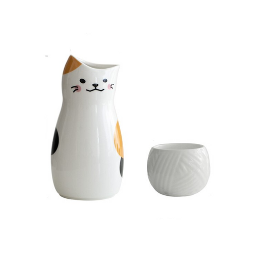 Lucky Cat Sake Set Nomi