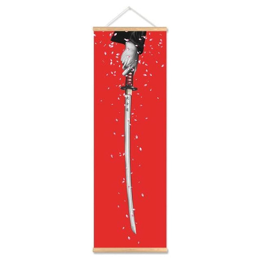 Canvas Samurai 2 - 20X60cm (7.8x23.6) - Canvas Picture