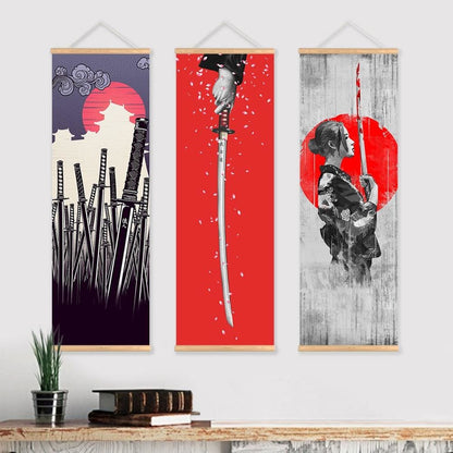 Canvas Samurai Set - Canvas Picture