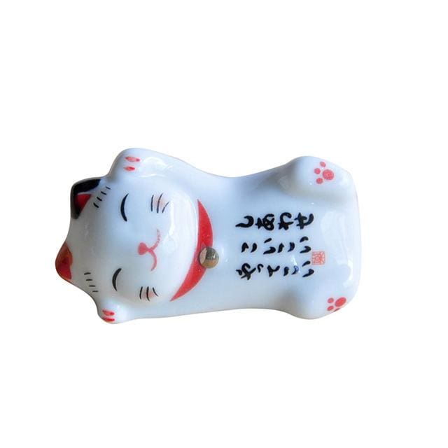 Chopsticks Holder Maneki Neko - C 5 5x2 5cm (2 2x1) - Chopstick Holders